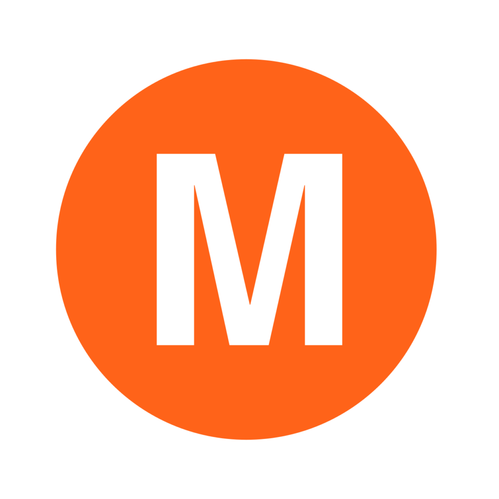 Logo der M-Linie der New Yorker U-Bahn